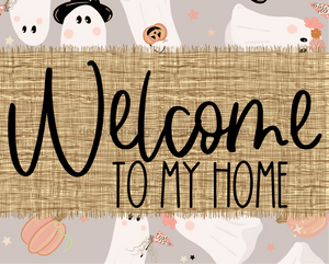 Welcome To My Home Sign Dco-00080 For Wreath 8X10 Metal