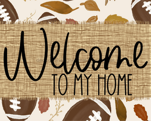 Welcome To My Home Sign Dco-00088 For Wreath 8X10 Metal