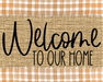 Welcome To Our Home Fall Sign Dco-00025 For Wreath 8X10 Metal