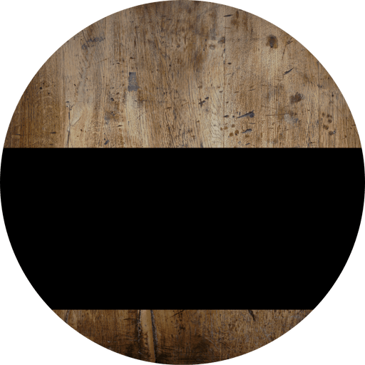 Welcome To Our Home Sign Blank Black Stripe Wood Grain Decoe-2755-Dh 18 Round