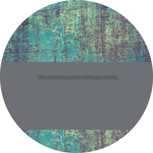 Welcome To Our Home Sign Blank Gray Stripe Petina Look Decoe-2696-Dh 18 Wood Round