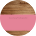 Welcome To Our Home Sign Blank Pink Stripe Wood Grain Decoe-2721-Dh 18 Round
