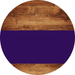 Welcome To Our Home Sign Blank Purple Stripe Wood Grain Decoe-2732-Dh 18 Round