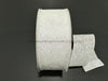 Wht-Irid Glittered Flwr Embossed 2.5’’X50Y 871-40-434 Ribbon