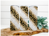 White Leopard Tumbler, 20 oz Skinny Tumbler DECOETUMBLER-124 - DecoExchange