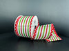 Wht Stn Lime Rd Strp/Rd Wht Dot Edg 2.5’’X10Y 76537 40 09 Ribbon