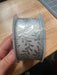 Wht Stn/Slv Embossed Vines 1.5’’X10Y 73528-09-42 Ribbon