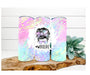#WifeLife Tumbler, Holographic Leopard Tumbler 20 oz Skinny Tumbler DECOETUMBLER-235 - DecoExchange®