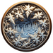 Winter Sign Lighted Scene Decoe-4908 10 Metal Round