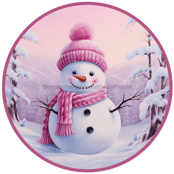 Winter Sign, Snowman Sign, DCO-00510, Sign For Wreath, 10