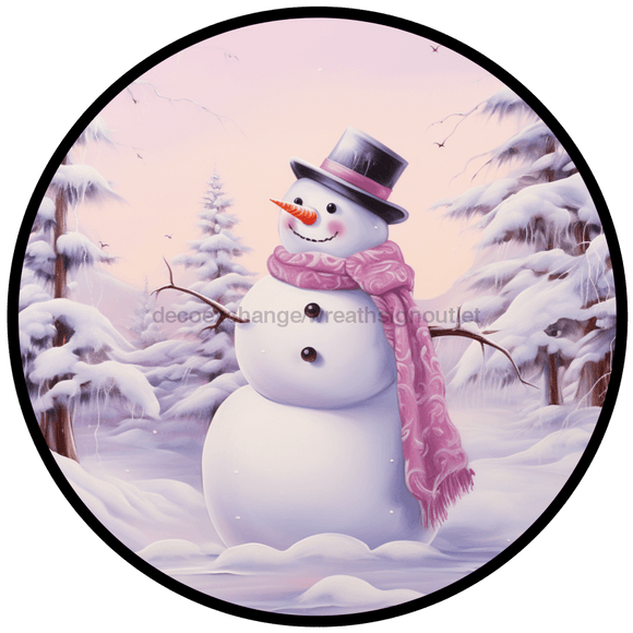 Winter Sign, Snowman Sign, DCO-00511, Sign For Wreath, 10