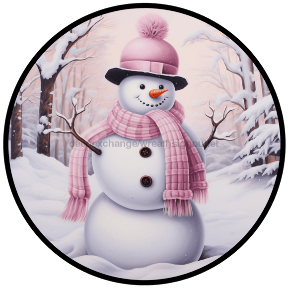 Winter Sign, Snowman Sign, DCO-00512, Sign For Wreath, 10