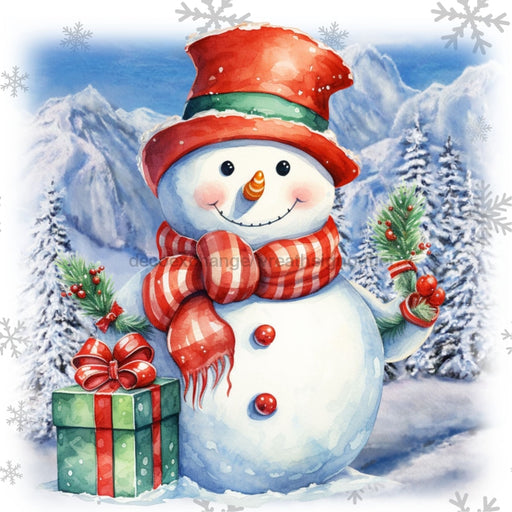 Winter Sign Snowman True Story Dco-00805 For Wreath 10X10 Metal