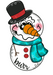 Winter Snowman Door Hanger Mj-W-00042 22’ Wood
