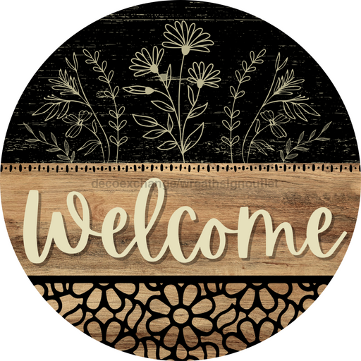 Wooden Welcome Door Hanger DCO-13704-DH 18’’ Wood Sign 18’’ Door Hanger