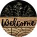 Wooden Welcome Door Hanger, DCO-13710-DH, 18in Wood Sign