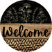 Wooden Welcome Door Hanger, DCO-13711-DH, 18in Wood Sign