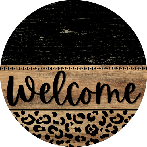 Wooden Welcome Door Hanger, DCO-13713-DH, 18in Wood Sign