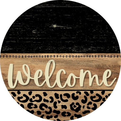 Wooden Welcome Door Hanger, DCO-13714-DH, 18in Wood Sign