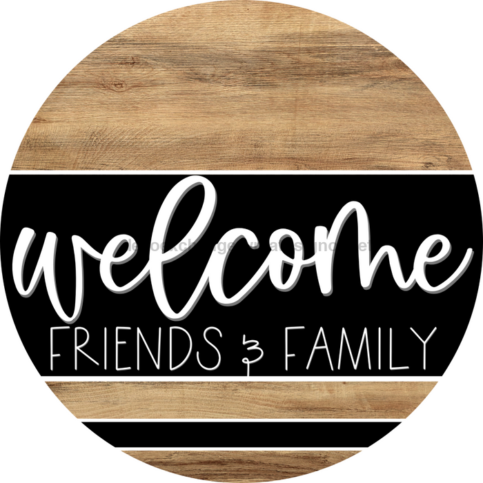 Wooden Welcome Door Hanger, DCO-13723-DH, 18in Wood Sign