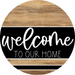 Wooden Welcome Door Hanger, DCO-13724-DH, 18in Wood Sign