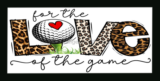 Wreath Sign, 12x6", Golf Sign, Metal Sign, DECOE-137, DecoExchange, Sign For Wreaths - DecoExchange