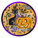 Wreath Sign, 18" Wood Round  Happy Halloween Sign - DECOE-062, DecoExchange, Sign For Wreath
