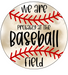 Wreath Sign, Baseball Sign, 18" Wood Round Sign, DECOE-626, DecoExchange, Sign For Wreath - DecoExchange®