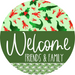 Wreath Sign Cajun Christmas Welcome Friends And Family Gift Decoe-2638 For Round Decoexchange