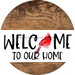Wreath Sign Cardinal Welcome To Our Home Decoe-2328 For Round 18 Wood