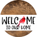 Wreath Sign Cardinal Welcome To Our Home Decoe-2328 For Round 18 Wood