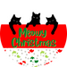 Wreath Sign, Cat Sign, Christmas Sign, Funny Cat Sign, DECOE-2122, Sign For Wreath, Round Sign, DecoExchange - DecoExchange®