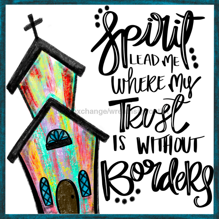 Wreath Sign, Christmas Sign, Church Sign, 10x10", Metal Sign DECOE-921, Sign For Wreath, DecoExchange - DecoExchange