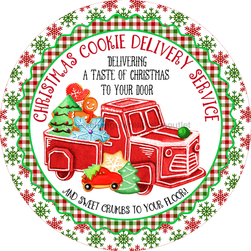 Wreath Sign, Christmas Sign, Christmas Cookies Sign, DECOE-2076, Sign For Wreath, DecoExchange - DecoExchange®