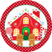 Wreath Sign, Christmas Sign, Gingerbread, 12" Round, Metal Sign, DECOE-116, DecoExchange, Sign For Wreath - DecoExchange