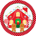 Wreath Sign, Christmas Sign, Gingerbread, 12" Round, Metal Sign, DECOE-116, DecoExchange, Sign For Wreath - DecoExchange
