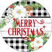 Wreath Sign, Christmas Sign, Merry Christmas Sign, DECOE-2108, Sign For Wreath, Round Sign, DecoExchange - DecoExchange®