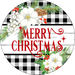 Wreath Sign, Christmas Sign, Merry Christmas Sign, DECOE-2108, Sign For Wreath, Round Sign, DecoExchange - DecoExchange®
