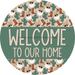 Wreath Sign Christmas Wreath Sign Welcome Western Decoe-2370 For Round 12 metal