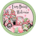 Wreath Sign, Every Bunny Welcome, Round Easter Sign, Easter Truck, DECOE-512, Sign For Wreath, DecoExchange - DecoExchange