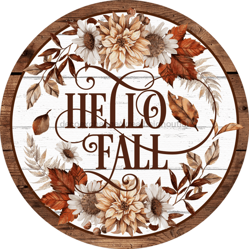 Wreath Sign, Fall Sign, Harvest Sign, DECOE-2113, Sign For Wreath, Round Sign, DecoExchange - DecoExchange®