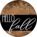 Wreath Sign Fall Hello Decoe-2342 For Round 10 Metal