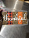 Wreath Sign, Fall Thankful 6"x12" Metal Sign DECOE-141, DecoExchange, Sign For Wreaths - DecoExchange
