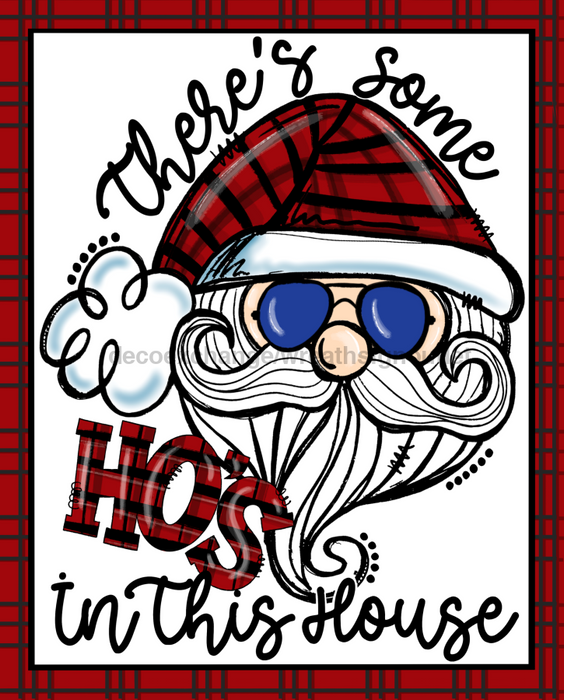 Wreath Sign, Funny Christmas Sign, 8x10", Metal Sign DECOE-922, Sign For Wreath, DecoExchange - DecoExchange