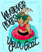 Wreath Sign, Funny Goat Sign, Pool Sign, 8"x10" Metal Sign, DECOE-942, Sign For Wreath, DecoExchange - DecoExchange