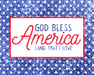 Wreath Sign, God Bless America Patriotic Sign, 8x10" Metal Sign, DECOE-491, DecoExchange, Sign For Wreath - DecoExchange