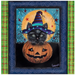 Wreath Sign, Halloween Cat In Pumpkin Metal Sign 10"x10" DECOE-058 - DECOEXCHANGE EXCLUSIVE, DecoExchange, Sign For Wreaths - DecoExchange