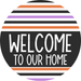 Wreath Sign Halloween Door Hanger Welcome Decoe-2401 For Round 18 Wood