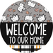 Wreath Sign Halloween Door Hanger Welcome Fall Decoe-2369 For Round 18 Wood
