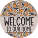 Wreath Sign Halloween Wreath Sign Pumpkin Fall Decoe-2384 For Round 10 Metal